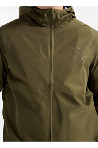 Jack & Jones Green Men's Coat 12284465_Jorbillyburg Light Hood Ja