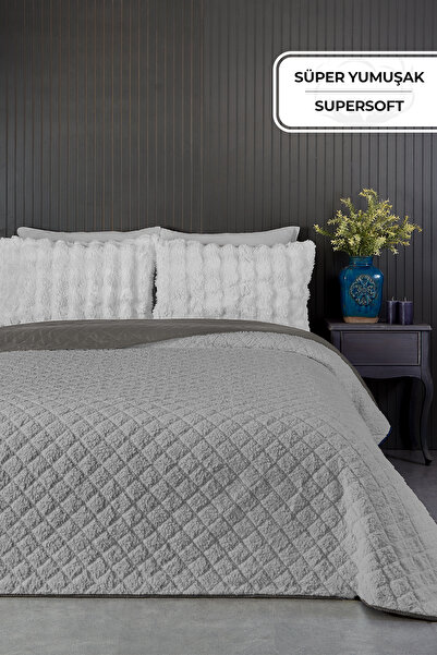 Evlen Home Collection Преміум плюшеве односпальне багатофункціональне покрива...