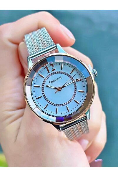 Ferrucci Women's Wristwatch Original Watch Steel Band Waterproof 2 Years Warranty Bracelet Gift