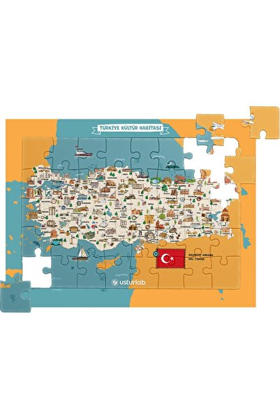 USTURLAB Culture Map of Turkey Puzzle
