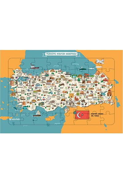 USTURLAB Türkiye Kültür Haritası Yapbozu