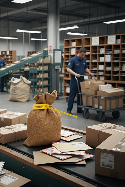 Gökerplast GP410 Plastik Kayış Mühür Beyaz / 100 Adet