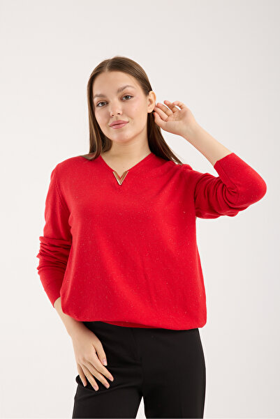 Clothes Fast Women's Black V-Neck Sweater