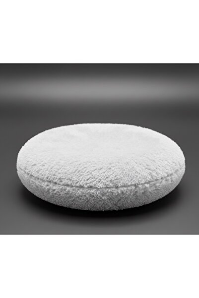 Yastıkland PUFFY BEYAZ YUVARLAK(50x50) DEKOR HARİKA TASARIM YASTIK