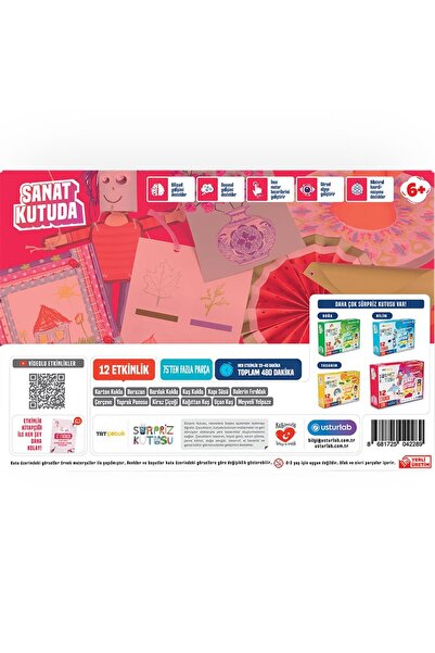 USTURLAB Surprise Box 2St in Art Box Print Activity Box 6 Educational Games