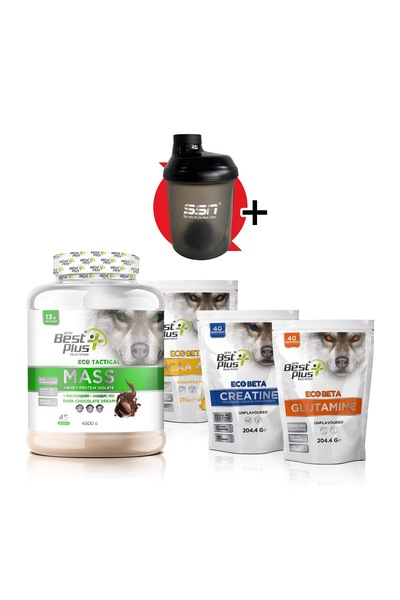 BPN Best Plus Nutrition Eco Tactical Kombinasyon Paketi (MASS GAİNER ÇİKOLATA AROMALI BCAA GLUTAMİNE CREATINE)