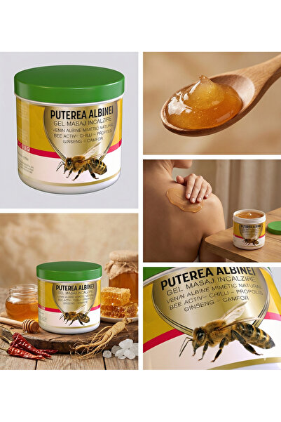 OEM Gel masaj Puterea albinei, venin albine mimetic natural, chilli, propolis, ginseng si camfor