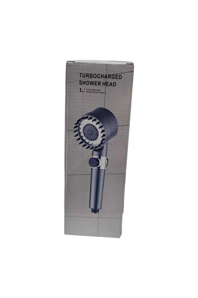 JML Turbo shower head 26x8cm with 4-in-1 adjustable jet functions and powerful control knob