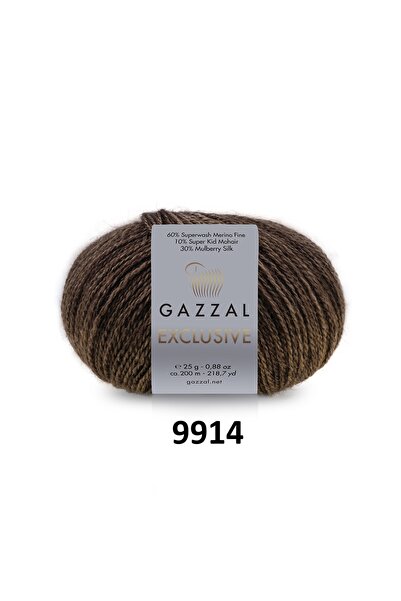 GAZZAL İPLİK Gazzal Exclusive Mulberry Silk Knitting Yarn 150 Gr 6-Pack 25 Gr...