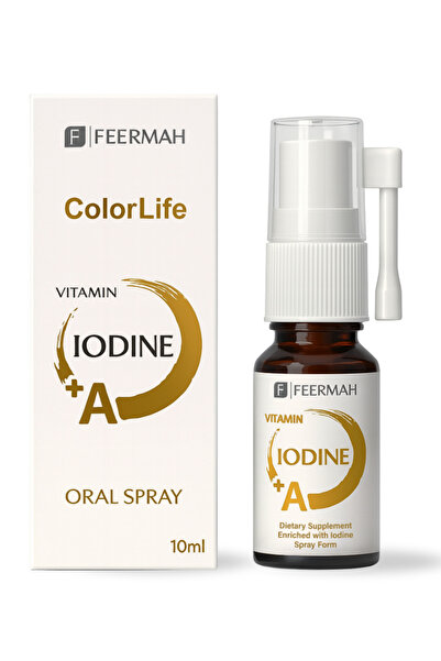 ColorLife Vitamin A + İyot Sprey | Saç, Cilt, Tırnak ve Tiroid Desteği | ABD İnovasyon Ödüllü