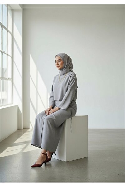 ENDAMIM Σετ λινό φούστα