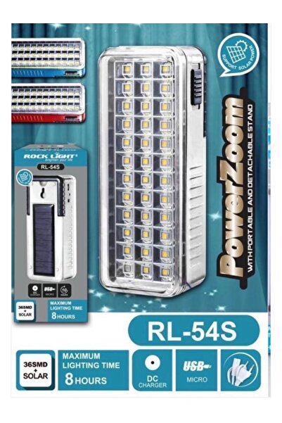Rock Rl54s Solar Güneş Panelli Led Isıldak Usb