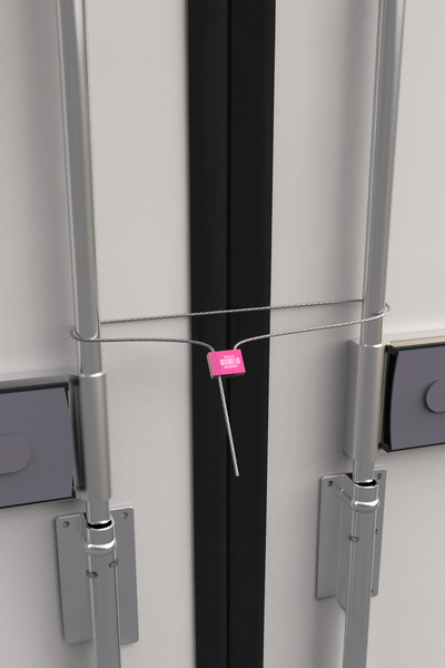 Gökerplast GP434 1,5 mm Çelik Halatlı Yüksek Güvenlik Mührü Kırmızı / 50 Adet