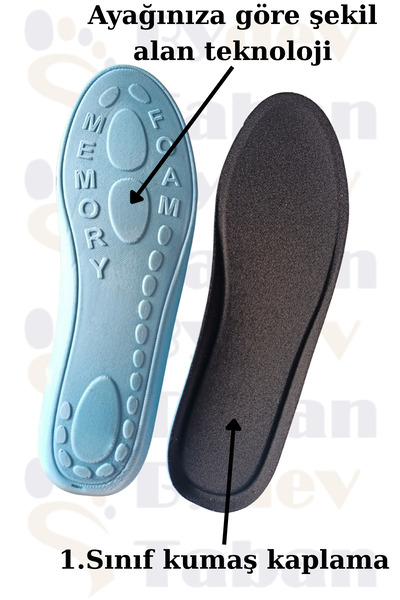 Bydev Taban ByDev Memory Foam Ortopedik Tabanlık ile gün boyu rahat adımlar!