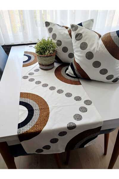 Ardizayn Bohemian - Velvet Fabric, Balcony, Garden, Kitchen, Runner and Set of 2 Throw Pillow Covers