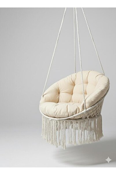 JANGEAR وسادة أرجوحة مكرامية بلون كريمي (وسادة فقط)