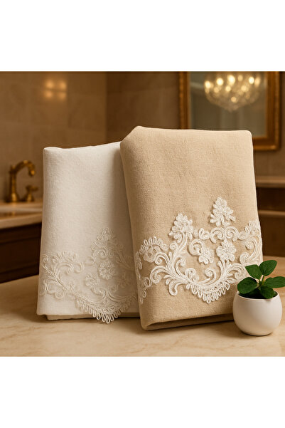 Çeyiz Bahçesi Nora Двошаровий оксамитовий рушник для рук