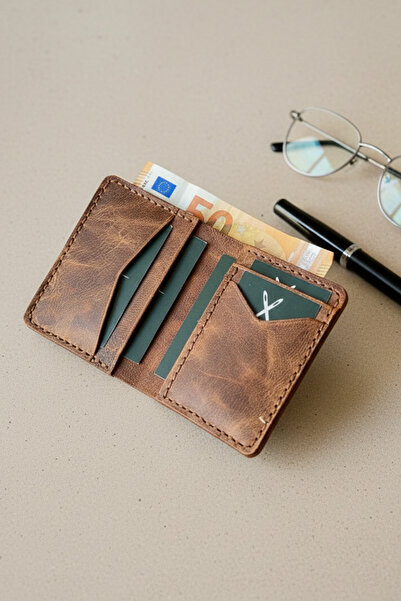 Koof Craft Genuine Leather Wallet, Brown Leather Wallet, Gift Product, Handmade, Stylish and Durable
