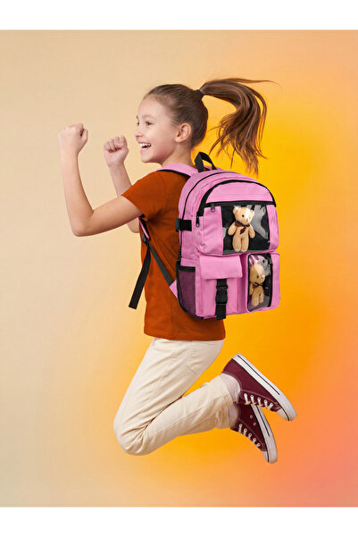 Rosmod Τσάντα Unisex με πολλά θήκες με αρκουδάκι