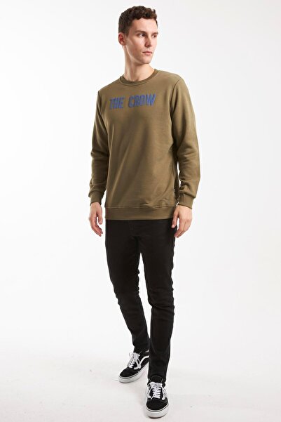 The Crow Хакі чоловічий світшот