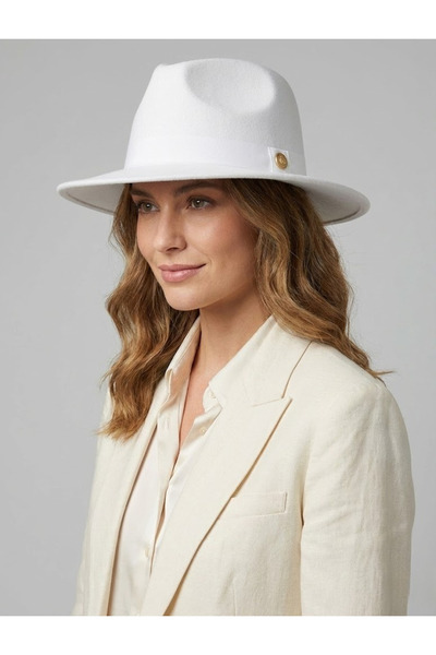 OnMyHead Λευκό καπέλο Panama Fedora