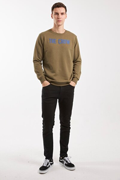 The Crow Хакі чоловічий світшот