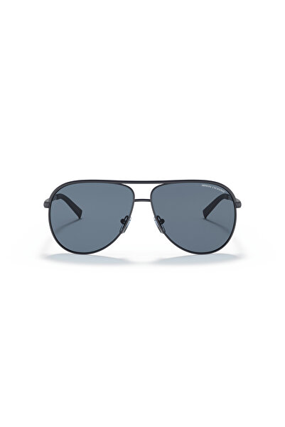 Armani Exchange Unisex Pilot Sunglasses- Ax 2002 - Lense Size:61mm - Matte Blue