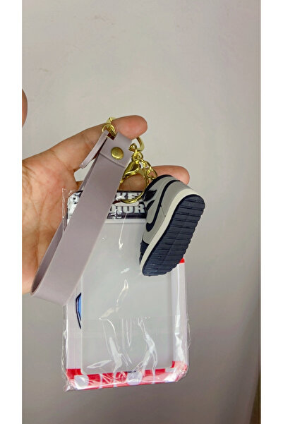 synshop Basketball Shoe Dunk Silicone Keychain Card Holder Bag Charm Ornament Workplace Hospital School Gift