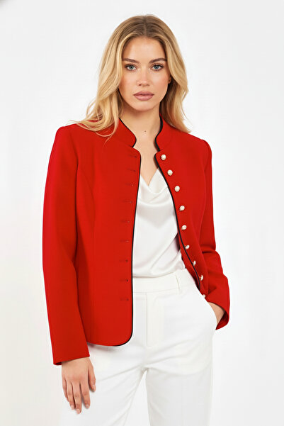 Volanlı Kaşe Ceket