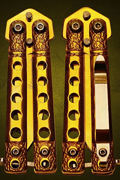 KeskinAdam41 Mini Gold Çakı Altın Renk