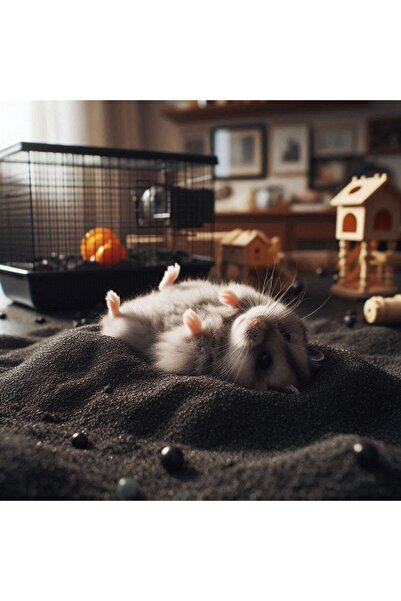 MDİZMİR Gonzales Hamster Bakım Kumu Siyah Enfeksiyon Önleyici Bakım Kumu