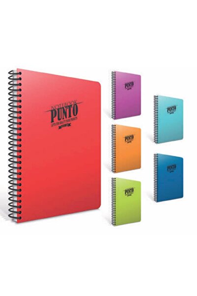 Gıpta Punto Defter Spiral Plastic Cover A4 80 Sheets Lined