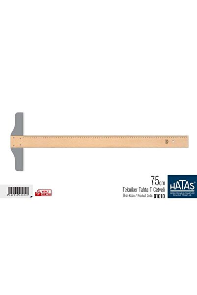 HATAS Χάρακας Τεχνικός Χάρακας Τ σε σχήμα Τ 75 εκ.
