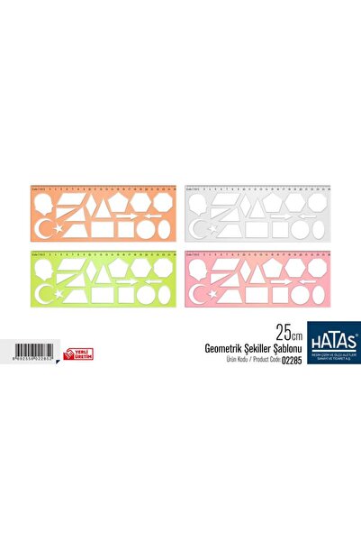 HATAS 25 cm Geometric Shapes Template 1 Piece