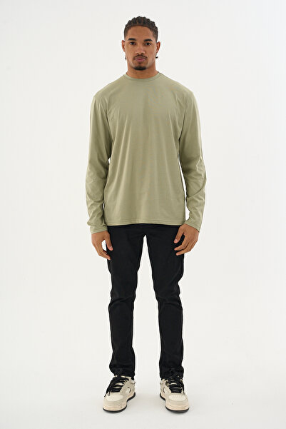 Superlife Men's Crew Neck Long Sleeve T-Shirt Spr24Ts41