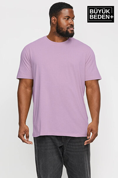 Superlife Ανδρικό μπλουζάκι μεγάλου μεγέθους με λαιμόκοψη SPRBTS10