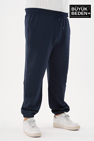 Superlife Men's Battal Relaxed Fit Slim Sweatpants Spr24Bea51