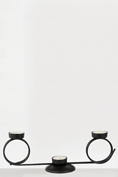 Begüsa Lumina 3.lü Tealight Mumluk Siyah