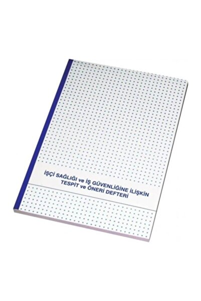 Genel Markalar 229 Işci Sağlığı ve Iş Güvenliği Tespit ve Öneri Defteri Karton Kapak 20X28CM