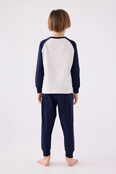 Rolypoly Λευκό μακρυμάνικο σετ πιτζάμες για αγόρι