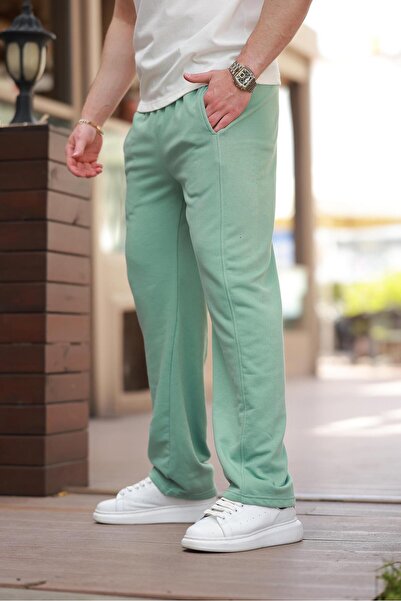 Madmext Çağla Green Relaxed Fit Men's Sweatpants E6560