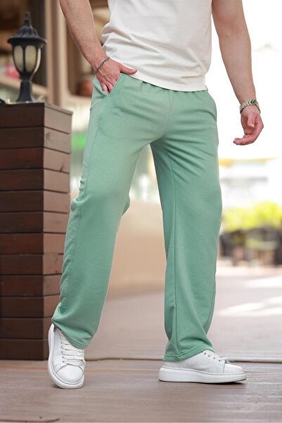 Madmext Çağla Green Relaxed Fit Men's Sweatpants E6560