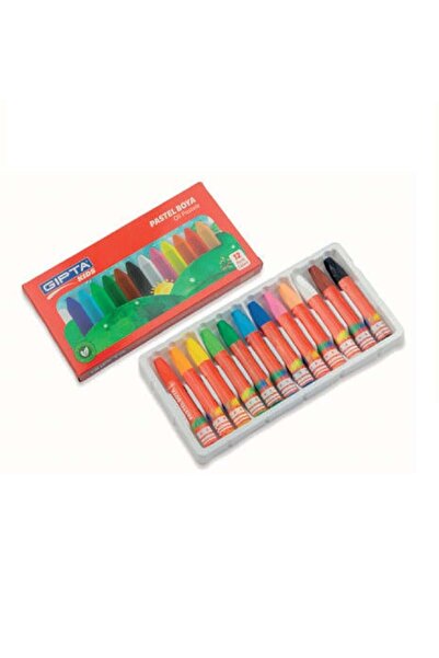 Gıpta Pastel Boya 12 Renk Köşeli K3601