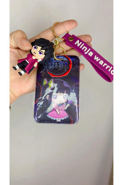 synshop Demon Slayer Shinobu Kocho Giyu Tomioka Anime Keychain Card Holder Bag Charm Ornament Hospital School Work