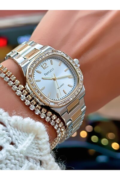 Ferrucci استيراد لونين من ساعة اليد النسائية وسوارها