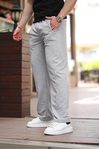 Madmext Gray Relaxed Fit Men's Sweatpants E6560
