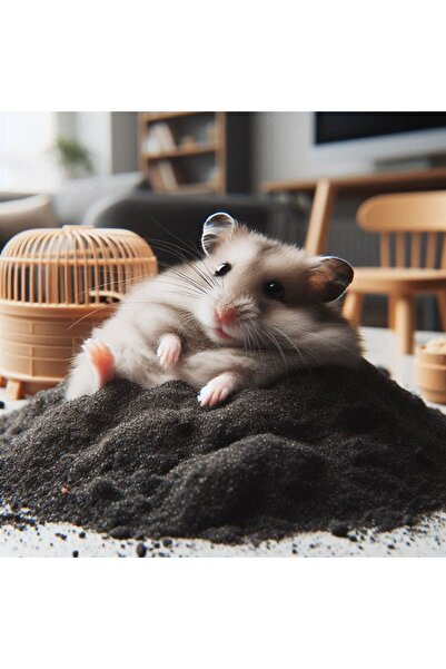 MDİZMİR Gonzales Hamster Bakım Kumu Siyah Enfeksiyon Önleyici Bakım Kumu
