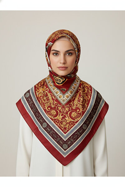 LadyCoco Soft Pamuklu Daire Desenli Şal