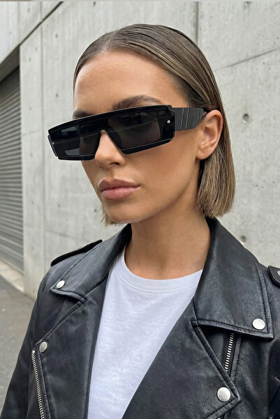 Kapin Pixxo Tasarım Siyah Güneş Gözlüğü - Siyah Cam