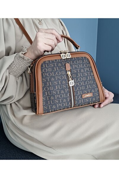 Just Polo Justpolo Women's Sand Tan Hand and Shoulder Bag